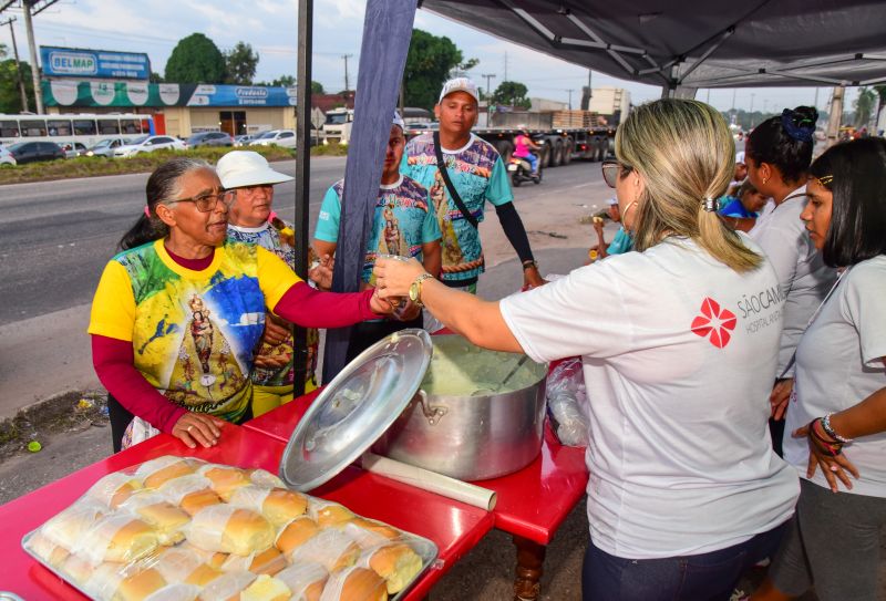 Ponto de apoio para Romeiros no Colégio Salesiano Nossa Senhora Do Carmo e Defesa Civil no Mercado Central de Ananindeua