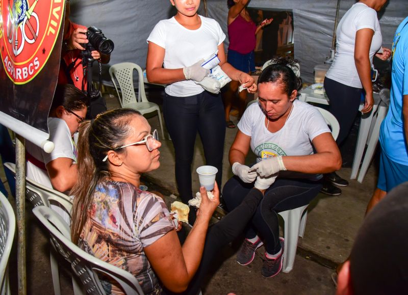 Ponto de apoio para Romeiros no Colégio Salesiano Nossa Senhora Do Carmo e Defesa Civil no Mercado Central de Ananindeua