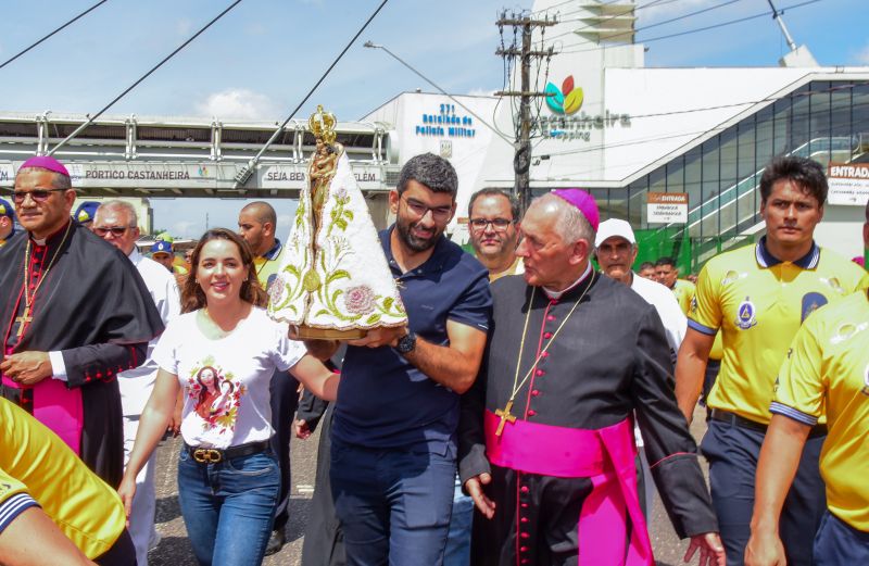 Círio 2022 Traslado da Imagem Peregrina de Nossa Senhora de Nazaré em Ananindeua, recebida pelo Prefeito Dr Daniel