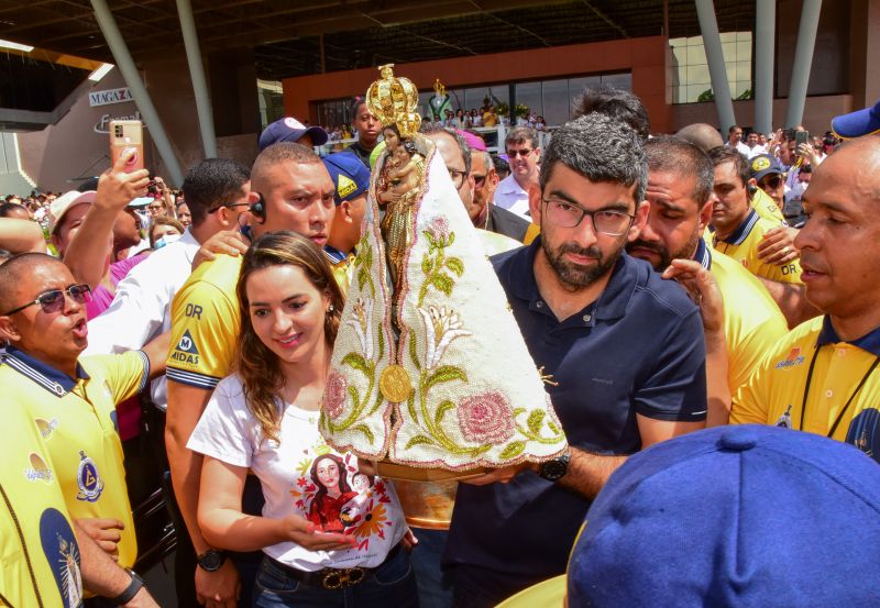 Círio 2022 Traslado da Imagem Peregrina de Nossa Senhora de Nazaré em Ananindeua, recebida pelo Prefeito Dr Daniel