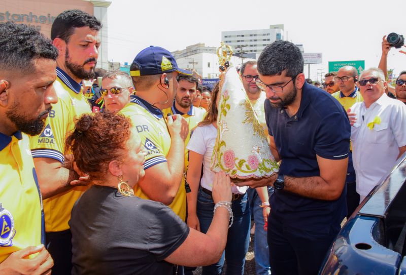 Círio 2022 Traslado da Imagem Peregrina de Nossa Senhora de Nazaré em Ananindeua, recebida pelo Prefeito Dr Daniel