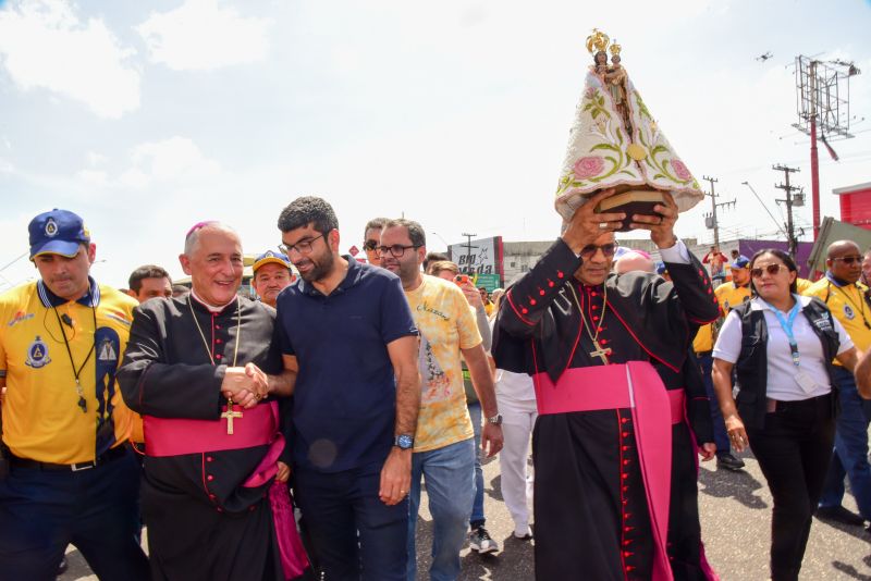 Círio 2022 Traslado da Imagem Peregrina de Nossa Senhora de Nazaré em Ananindeua, recebida pelo Prefeito Dr Daniel