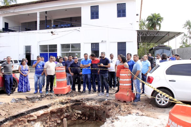 Visita técnica às obras do Parque Vila Maguari no bairro Centro