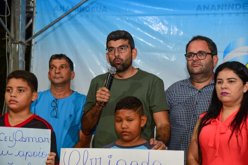 Assinatura de Ordem de Serviço para Obras de Saneamento Básico das ruas União, Jardim dos Esportes, passagem Santo Antônio e Vila Jackson no bairro do Icuí