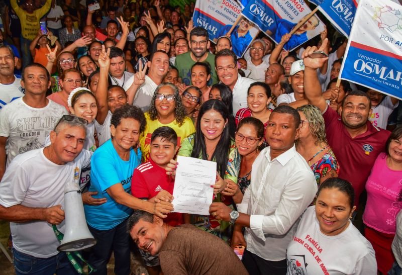 Assinatura da Ordem de Serviço para drenagem e pavimentação asfáltica das ruas do Icuí Boa Vista - Rua São Francisco no Icuí Guajará