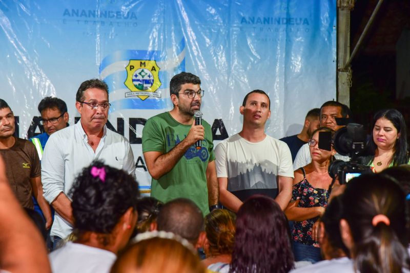 Assinatura da Ordem de Serviço para drenagem e pavimentação asfáltica das ruas do Icuí Boa Vista - Rua São Francisco no Icuí Guajará