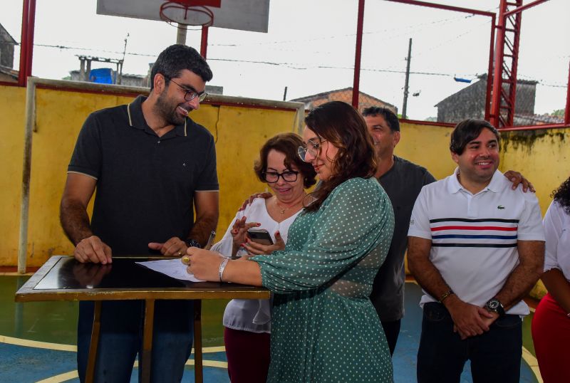 Assinatura da Ordem de Serviço para Reforma da EMEF São Judas Tadeu - Bairro Águas Lindas