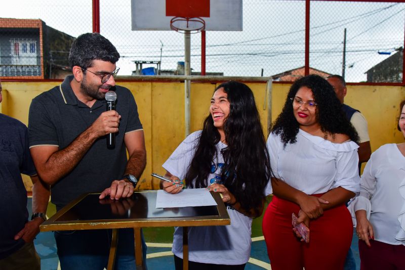 Assinatura da Ordem de Serviço para Reforma da EMEF São Judas Tadeu - Bairro Águas Lindas