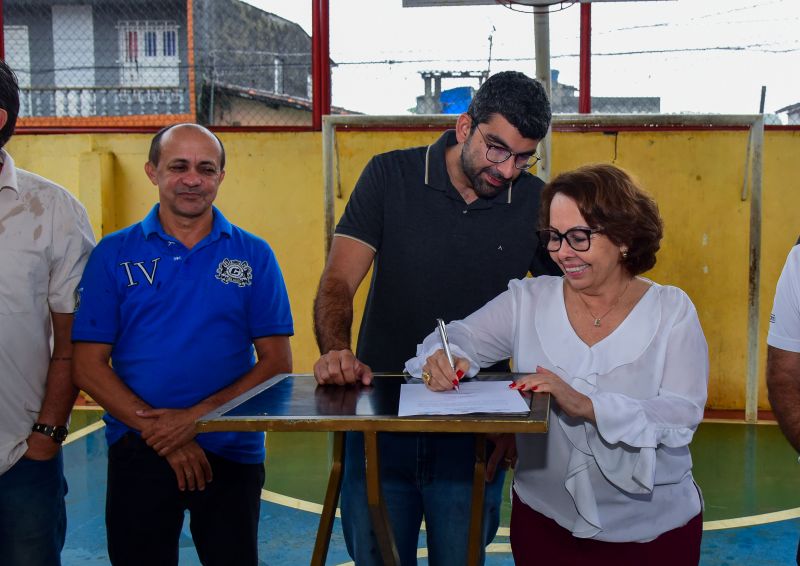 Assinatura da Ordem de Serviço para Reforma da EMEF São Judas Tadeu - Bairro Águas Lindas