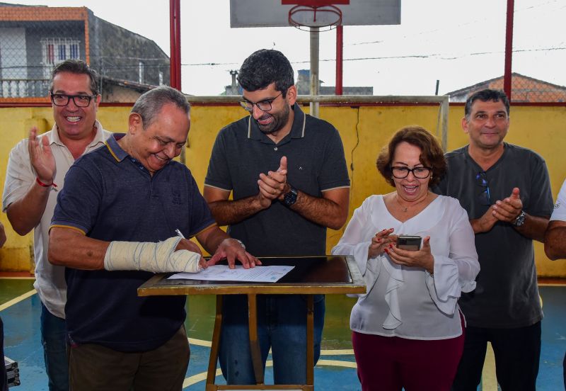 Assinatura da Ordem de Serviço para Reforma da EMEF São Judas Tadeu - Bairro Águas Lindas