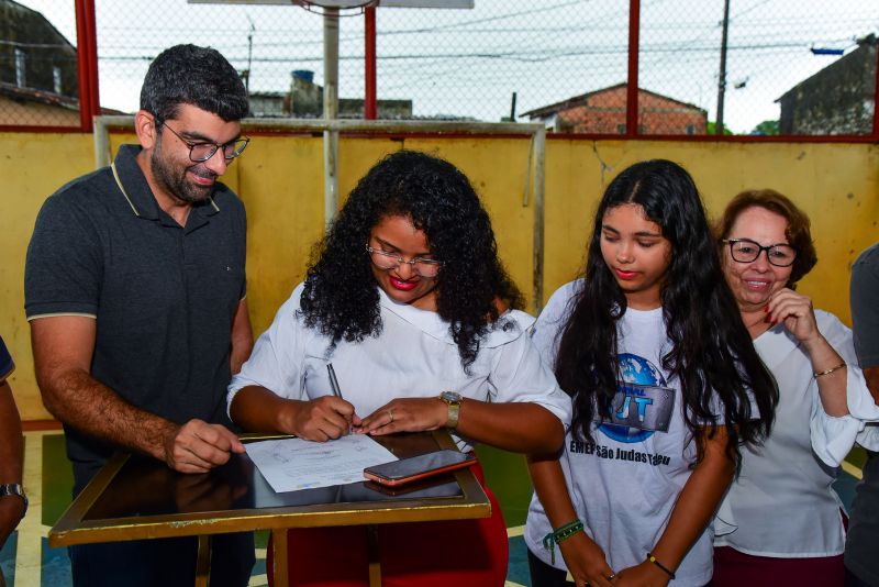 Assinatura da Ordem de Serviço para Reforma da EMEF São Judas Tadeu - Bairro Águas Lindas