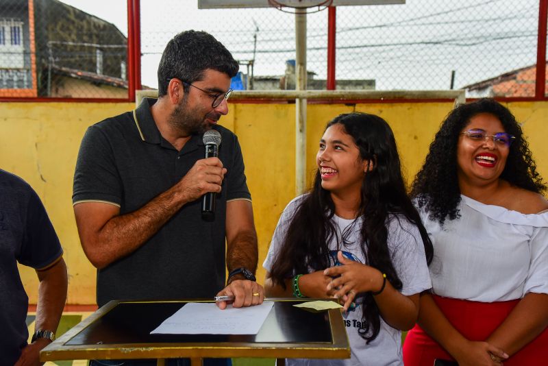 Assinatura da Ordem de Serviço para Reforma da EMEF São Judas Tadeu - Bairro Águas Lindas