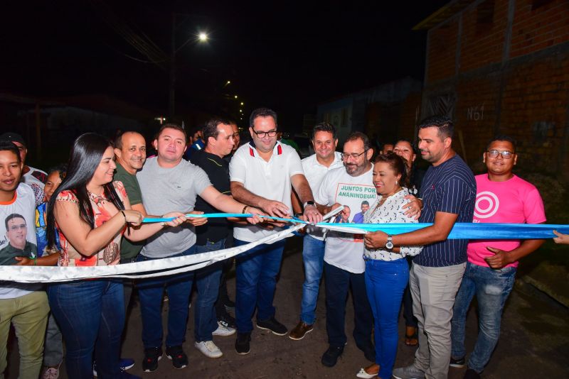 Inauguração das ruas do Conjunto Warislândia no Bairro Icuí Laranjeira, Alamedas A, B, C, D, rua José Nicolas e Passagem Alacid Nunes