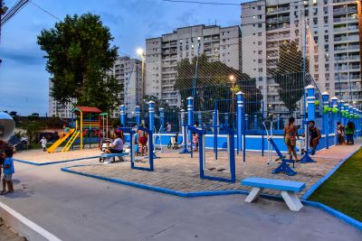 galeria: Entrega da Praça, Iluminação em Led e quadra com grama sintética do conjunto Jardim Ananindeua- Centro