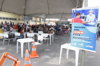 galeria: Inicio do novo posto de Testagem Covid no Abacatão