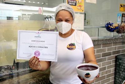 notícia: Selo "Açaí Bom Que Só" certifica primeiro estabelecimento em Ananindeua