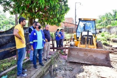 notícia: Prefeitura de Ananindeua inicia obras no Canal dos Macacos, em Águas Brancas.