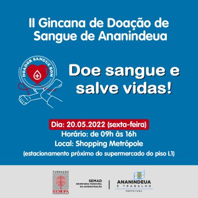 notícia: II Gincana de Doação de Sangue de Ananindeua