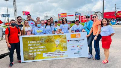 notícia: Blitz educativa contra o trabalho infantil 