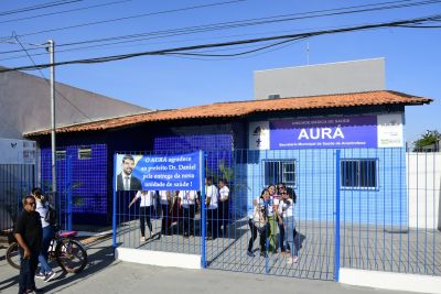 notícia: Moradores do Aurá recebem UBS totalmente revitalizada