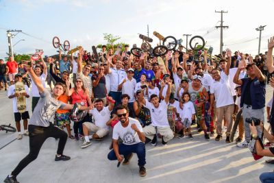 notícia: Prefeitura fomenta práticas esportivas com a entrega do primeiro Espaço Radical de Ananindeua