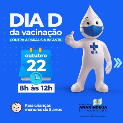 notícia: Ananindeua terá Dia D de vacinação contra paralisia infantil 