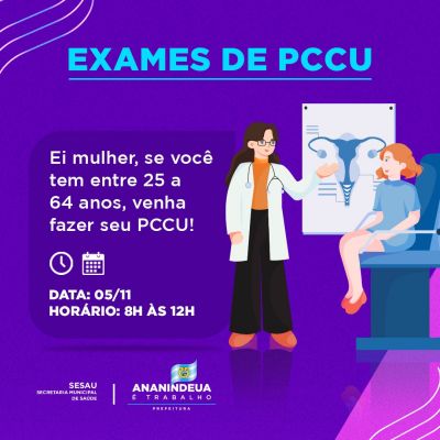 notícia: Começa mutirão de exames preventivos ao câncer de colo uterino 