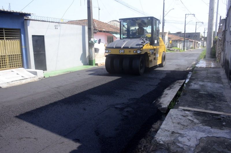 Serviço de Asfaltamento no conjunto Amapá no bairro Curuçambá