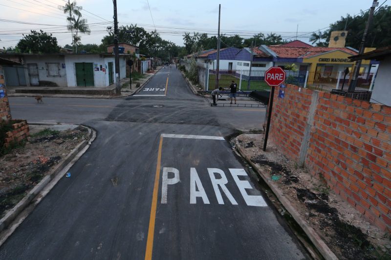 Inauguração de ruas da 5ª Brigada, pavimentadas, sinalizadas e com nova iluminação led no conjunto Carlos Marighela no Aurá