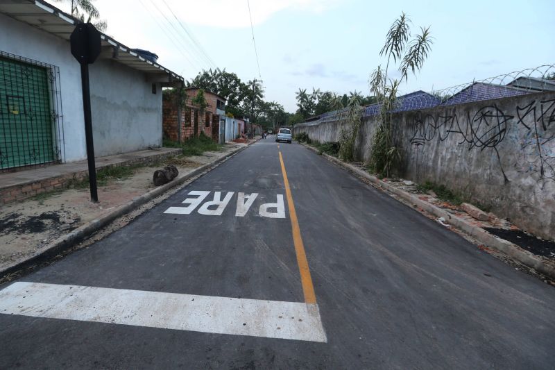 Inauguração de ruas da 5ª Brigada, pavimentadas, sinalizadas e com nova iluminação led no conjunto Carlos Marighela no Aurá