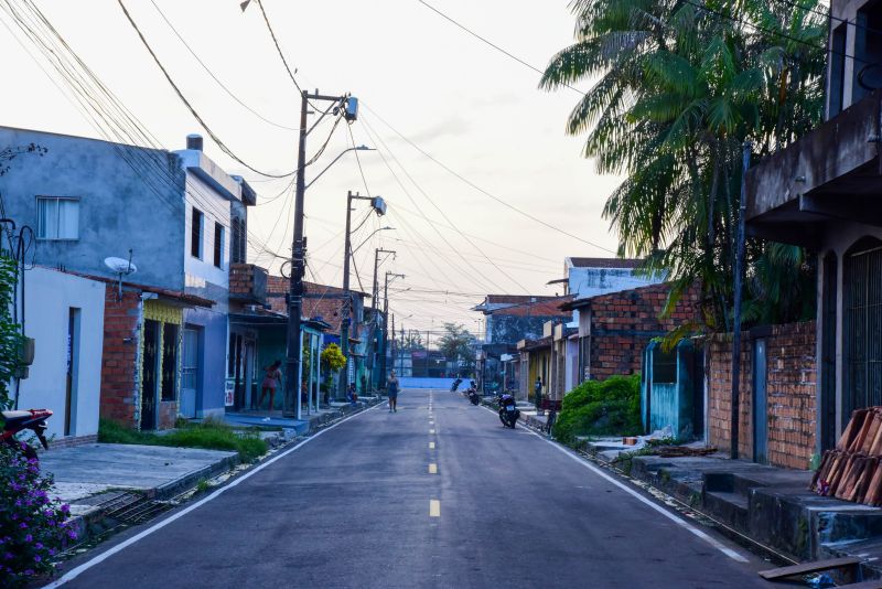 Inauguração asfáltica no bairro do Paar com Asfalto Novo e Sinalização Viária