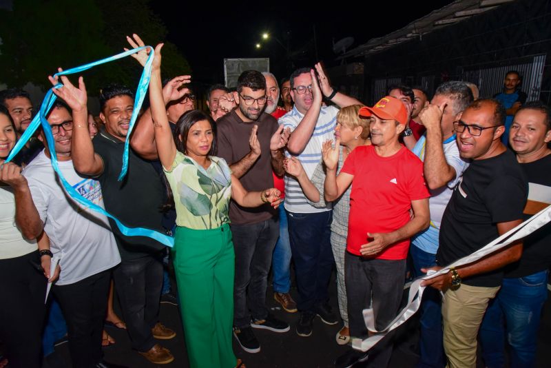 Inauguração asfáltica no bairro do Paar com Asfalto Novo e Sinalização Viária