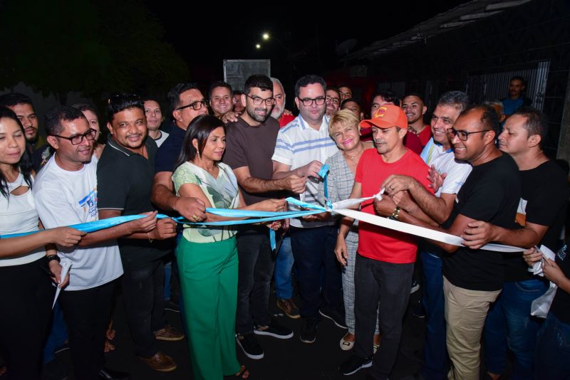 Inauguração asfáltica no bairro do Paar com Asfalto Novo e Sinalização Viária