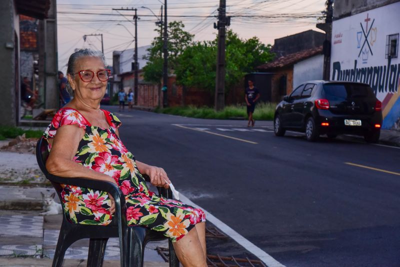 Inauguração asfáltica no bairro do Paar com Asfalto Novo e Sinalização Viária