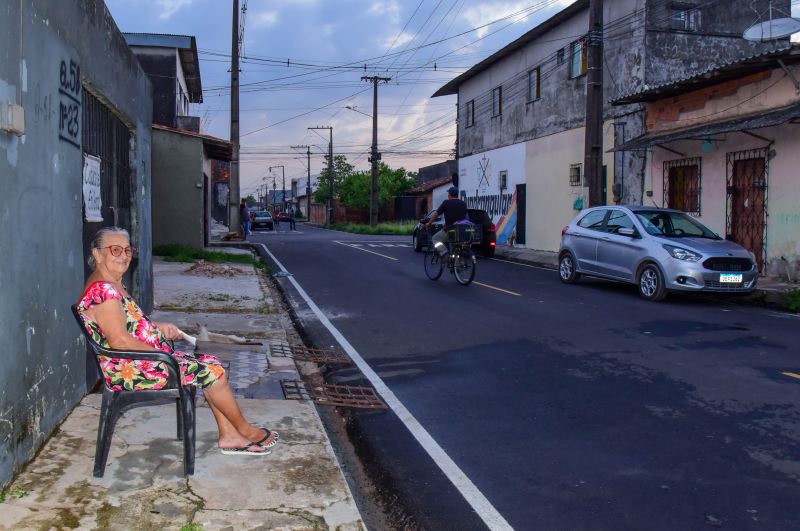 Inauguração asfáltica no bairro do Paar com Asfalto Novo e Sinalização Viária