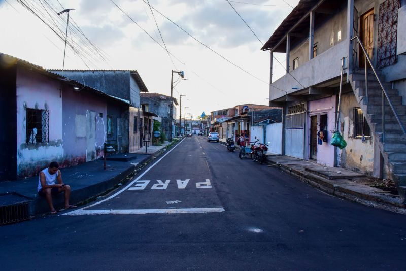 Inauguração asfáltica no bairro do Paar com Asfalto Novo e Sinalização Viária