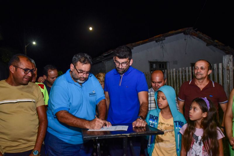 Assinatura de Ordem de Serviço na Comunidade do Vasquinho no Bairro do Curuçambá