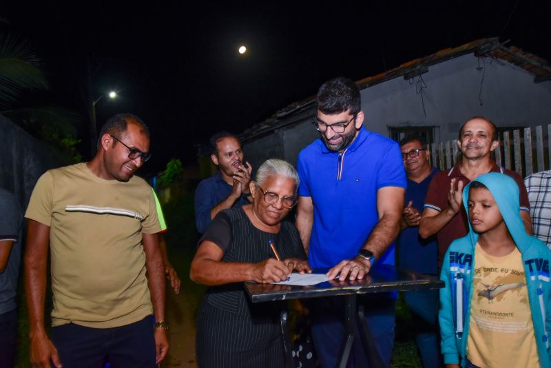 Assinatura de Ordem de Serviço na Comunidade do Vasquinho no Bairro do Curuçambá