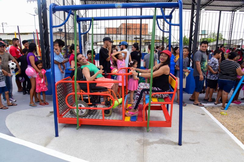 Inauguração da praça professora Maria de Fátima no conjunto Guajará I