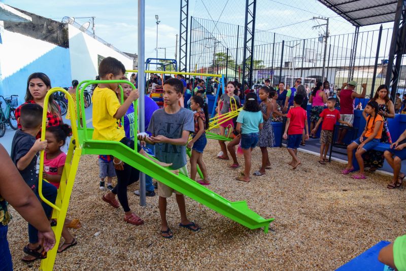 Inauguração da praça professora Maria de Fátima no conjunto Guajará I