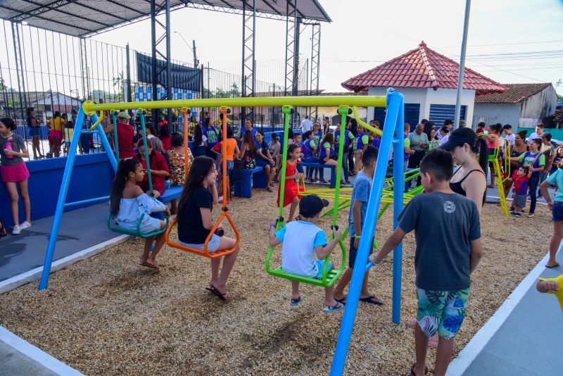 Inauguração da praça professora Maria de Fátima no conjunto Guajará I