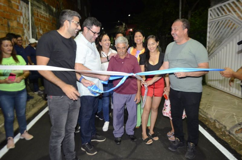 Cerimônia de Inauguração das ruas na Comunidade Pedreirinha no bairro da Guanabara