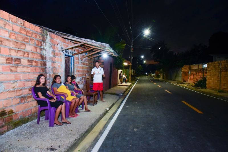 Inauguração asfáltica das ruas Décima Quinta e Décima Sexta no bairro do Aurá