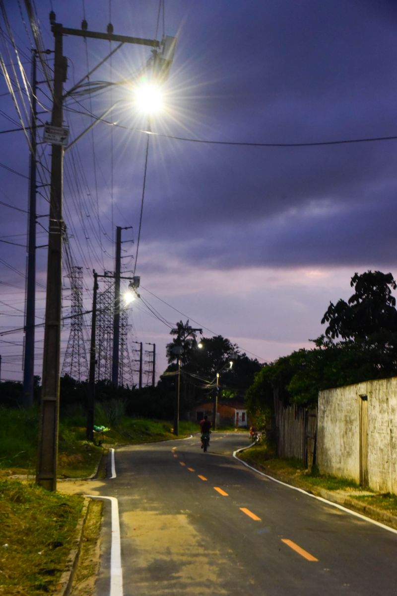 Inauguração asfáltica das ruas Décima Quinta e Décima Sexta no bairro do Aurá