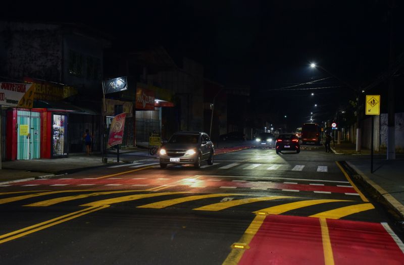 Inauguração da nova avenida Cláudio Sanders no bairro Centro, totalmente Recapeada, sinalizada e com iluminação em led