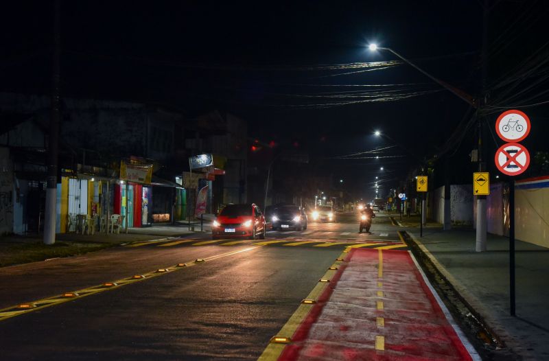 Inauguração da nova avenida Cláudio Sanders no bairro Centro, totalmente Recapeada, sinalizada e com iluminação em led