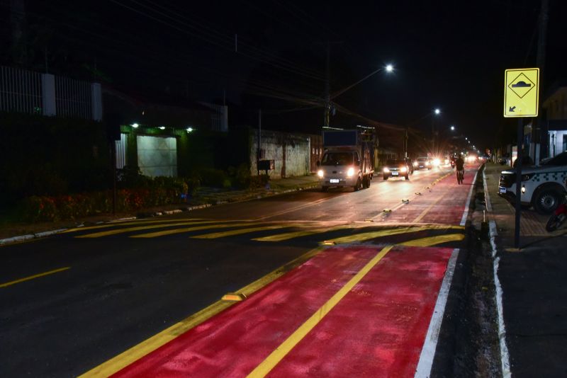 Inauguração da nova avenida Cláudio Sanders no bairro Centro, totalmente Recapeada, sinalizada e com iluminação em led