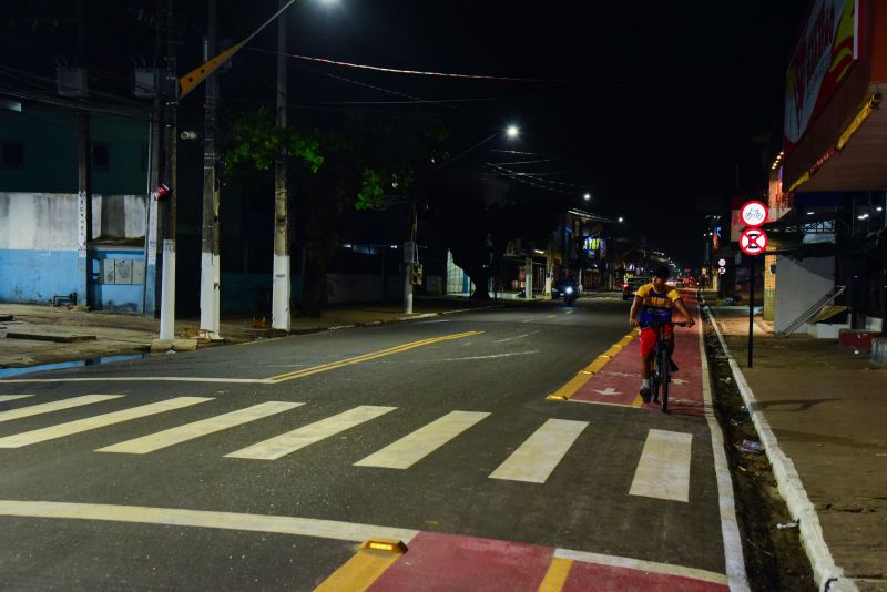 Inauguração da nova avenida Cláudio Sanders no bairro Centro, totalmente Recapeada, sinalizada e com iluminação em led