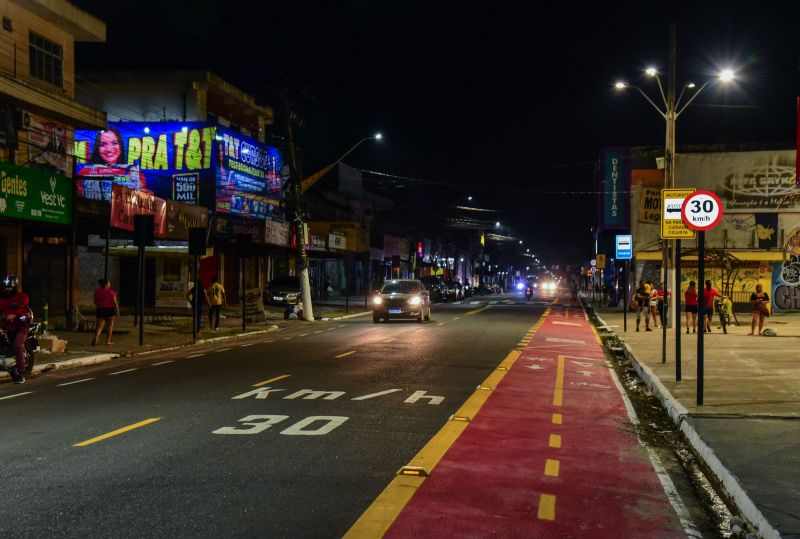 Inauguração da nova avenida Cláudio Sanders no bairro Centro, totalmente Recapeada, sinalizada e com iluminação em led