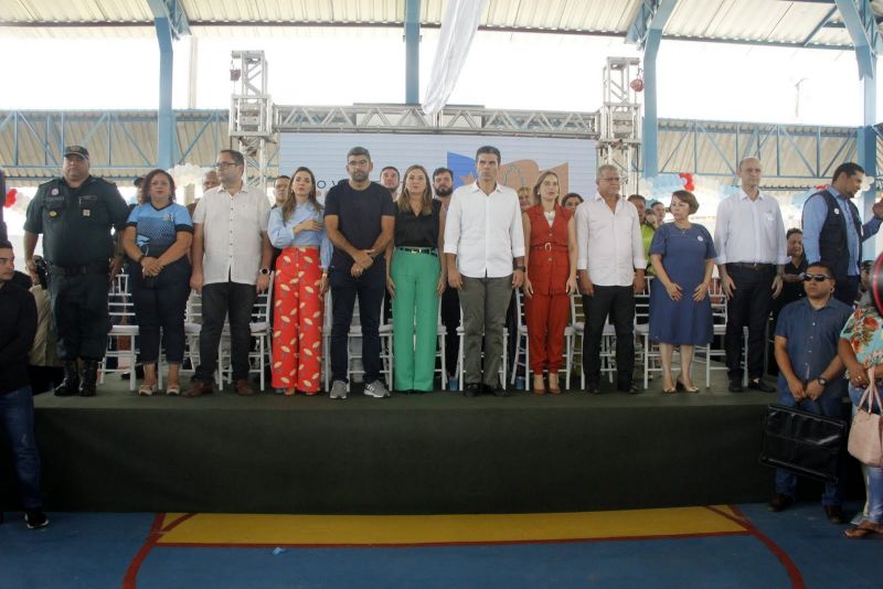 Inauguração da EMEF Laercio Wilson Barbalho, segunda escola do município que funcionará de forma Cívico-Militar